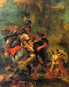 Eugene Delacroix The Abduction of Rebecca USA oil painting artist